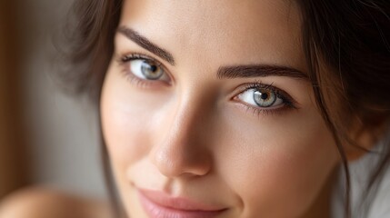 Fototapeta premium Portrait of woman with striking eyes