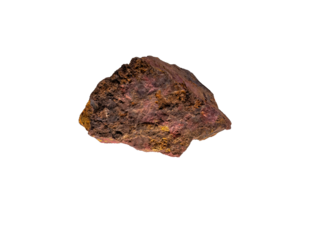 cinnabar stone isolated on white background