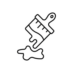 Dripping Brush Vector icon
