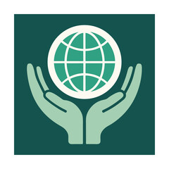 Protecting the earth a conceptual illustration depicting hands caring for the globe
