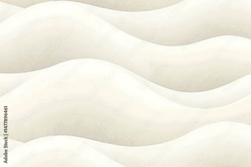 Aufkleber serene japanese wave pattern design featuring soft curving lines in a minimalist and tranquil style