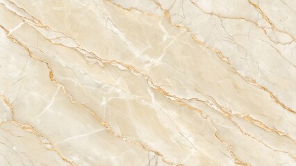 Elegant Beige Marble Texture with Golden Veins Background