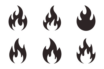 Fire flame vector illustration graphic collection
