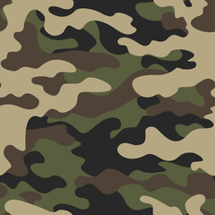 
military camouflage print seamless army modern pattern