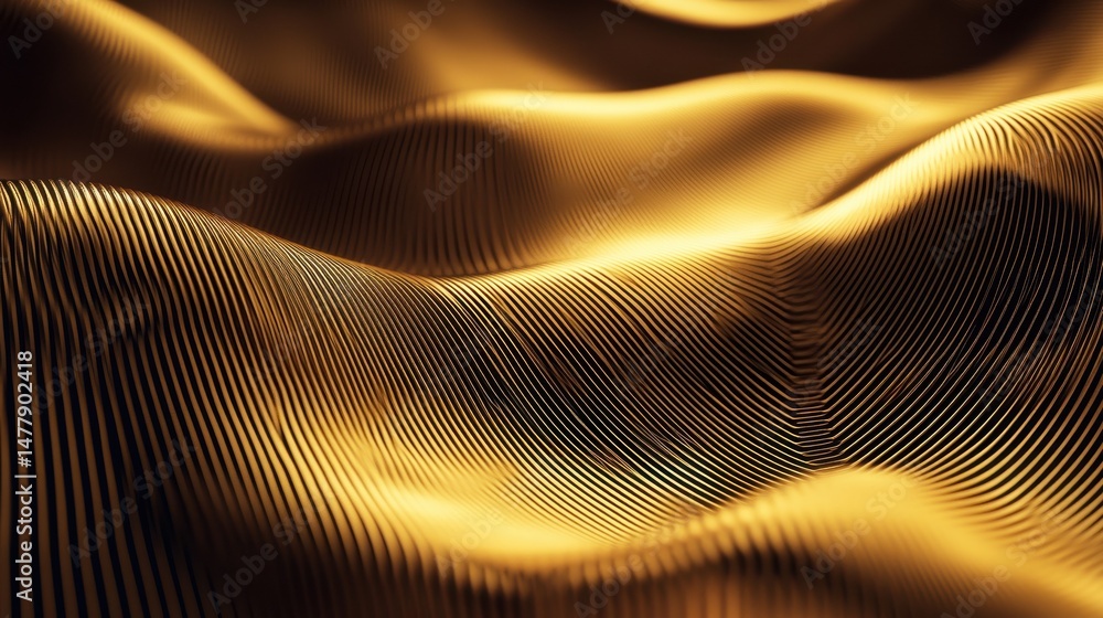 Poster a refined gold metallic texture background with a luminous sheen and subtle linear accents, offering