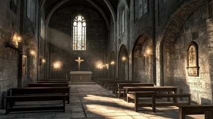 Obraz premium interior of the church of the holy sepulchre