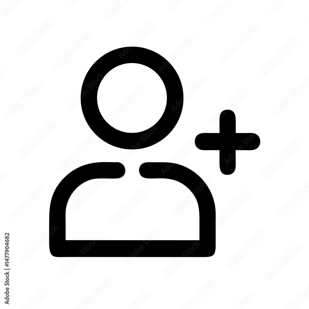 Poster user with notification icon representing new follow or social media alert