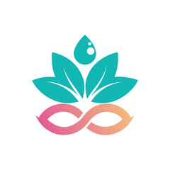 Spa Flower Logo for Wellness Therapy and Calmness