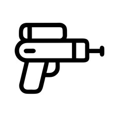 Water Gun Icon Representing Toy for Spraying Water