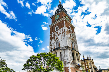 Cracovie Krakow the city streets and place in Poland