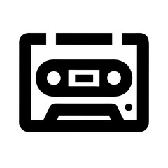Obraz premium Stereo Cassette Icon Representing Dual Audio Playback