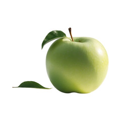 Green Apple Fruit Image with Transparent Background