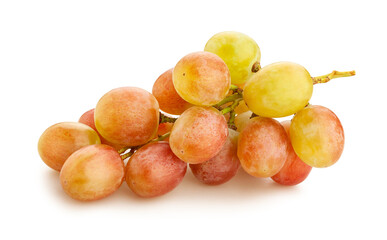 red grape path isolated on white