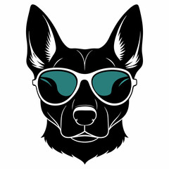 dog head vector