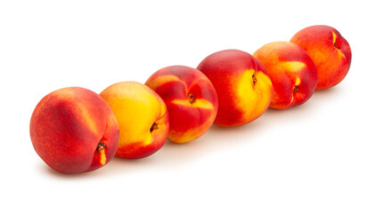 nectarine path isolated on white