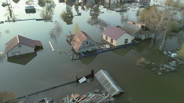 Global warming, floods on the planet.The apocalypse, catastrophes.Storms and destruction.Natural disasters,climate change,the riot of nature.The remnants of human life are floating in dirty water.End