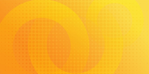 abstract yellow background with circular shapes and halftone composition.