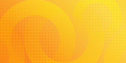 abstract yellow background with circular shapes and halftone composition.
