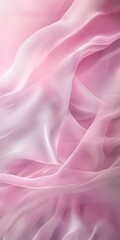 Obraz premium Soft Pink Fabric Waves Background Texture