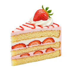 Delicious Strawberry Shortcake Slice with Whipped Cream
