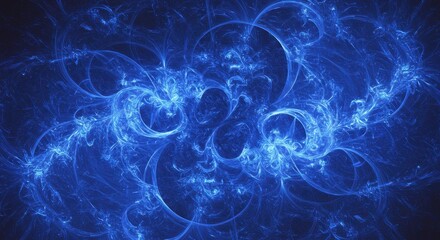Blue Fractal Art