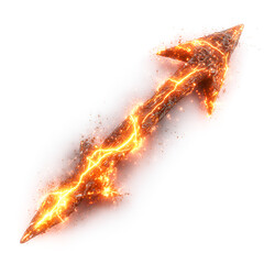 Fiery Arrow of Power Intense Energy Blazing Flight,