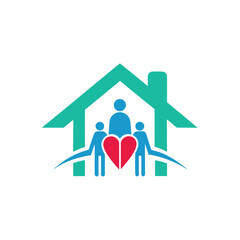 Medical Heartbeat in Home Logo for Family Care