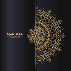 Gold Embossed Mandala Background – Opulent Textures