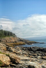 tunning Ocean Landscape View at Acadia National Park