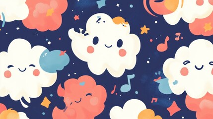Cute clouds pattern (1)