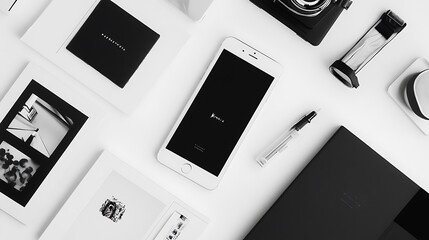 layout black and white aesthetic with minimal TwitterX