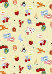 Heart_Food_Cocktail_Stickers_Lobster_Conversational_2