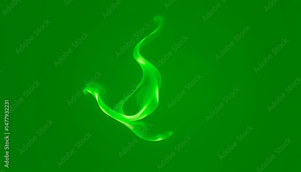 Poster dynamic splash of vibrant green liquid isolated on green screen seamless background perfect for vfx 