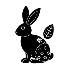 Easter Bunny Silhouette vector