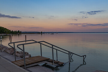 A photo of a wooden dock