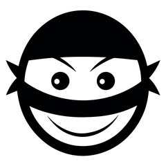 Fototapeta premium A Masked Figure, Ready for Action