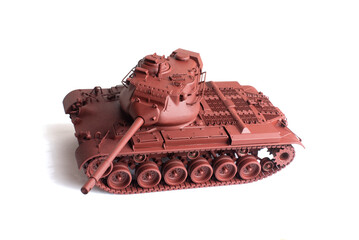 Scale model of old vehicle