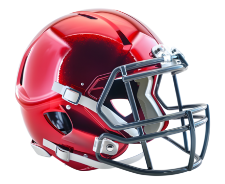 A red football helmet png gridiron football helmet png red Rugby helmet png American football equipment png american football red helmets transparent background png image - Powered by Adobe