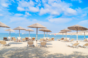 Romantic beach at greek island