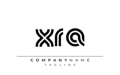 XRA Creative Unique Modern Letter Logo Design. Stylized logo featuring a unique letter design, presenting abstract minimalist aesthetics and modern appeal.