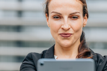 woman with digital tablet or e-book