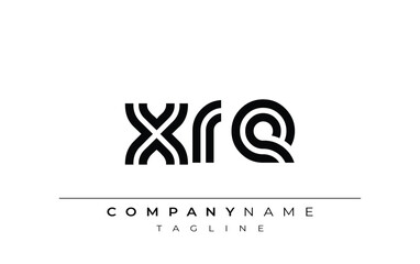 XRE Creative Unique Modern Letter Logo Design. Stylized logo featuring a unique letter design, presenting abstract minimalist aesthetics and modern appeal.