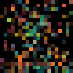 Colorful abstract mosaic background. Pixel effect. Camo and camouflage.