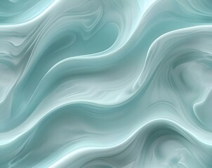 Obraz premium Ultra-Realistic One-Piece Pale Cyan Marble Surface – Seamless Design with Soft Curves and Polished Finish in High-Resolution 4K AI-Generated