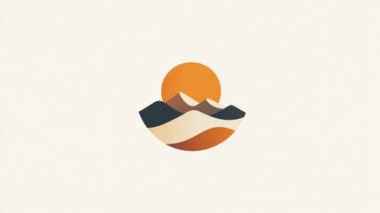 Desert landscape logo