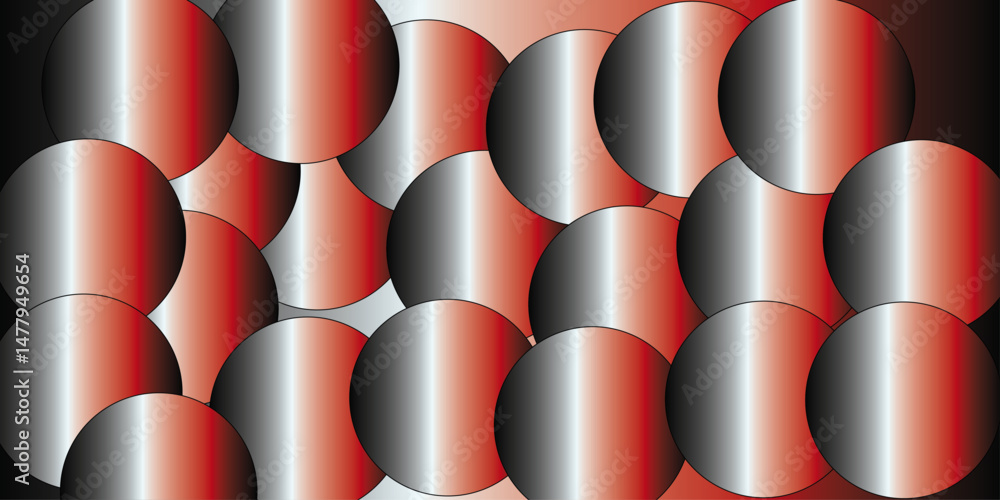 Poster a serene abstract composition featuring overlapping circular shapes in varying shades of gray and te