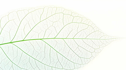 Delicate, translucent leaf veins.  A close-up of a leaf's intricate network of veins, rendered in soft, pale colors