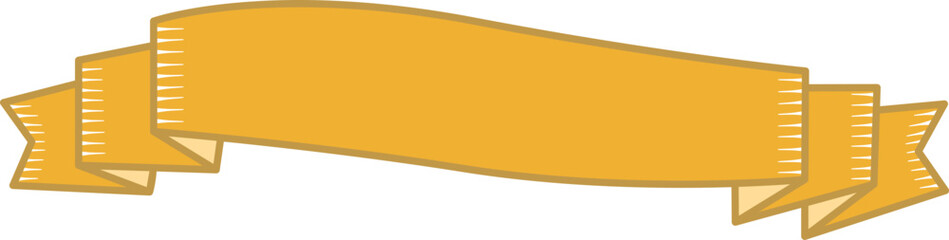 A vector illustration of a ribbon banner, perfect for adding text or use as a decorative element in designs. Isolated on a white background.