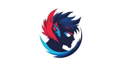 Fototapeta premium Fierce profile graphic