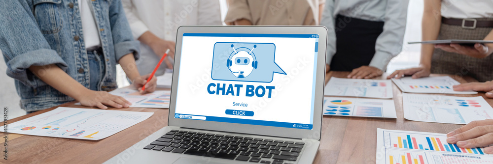 Poster Chatbot software application for brisk online business that automatically reply to customer questions